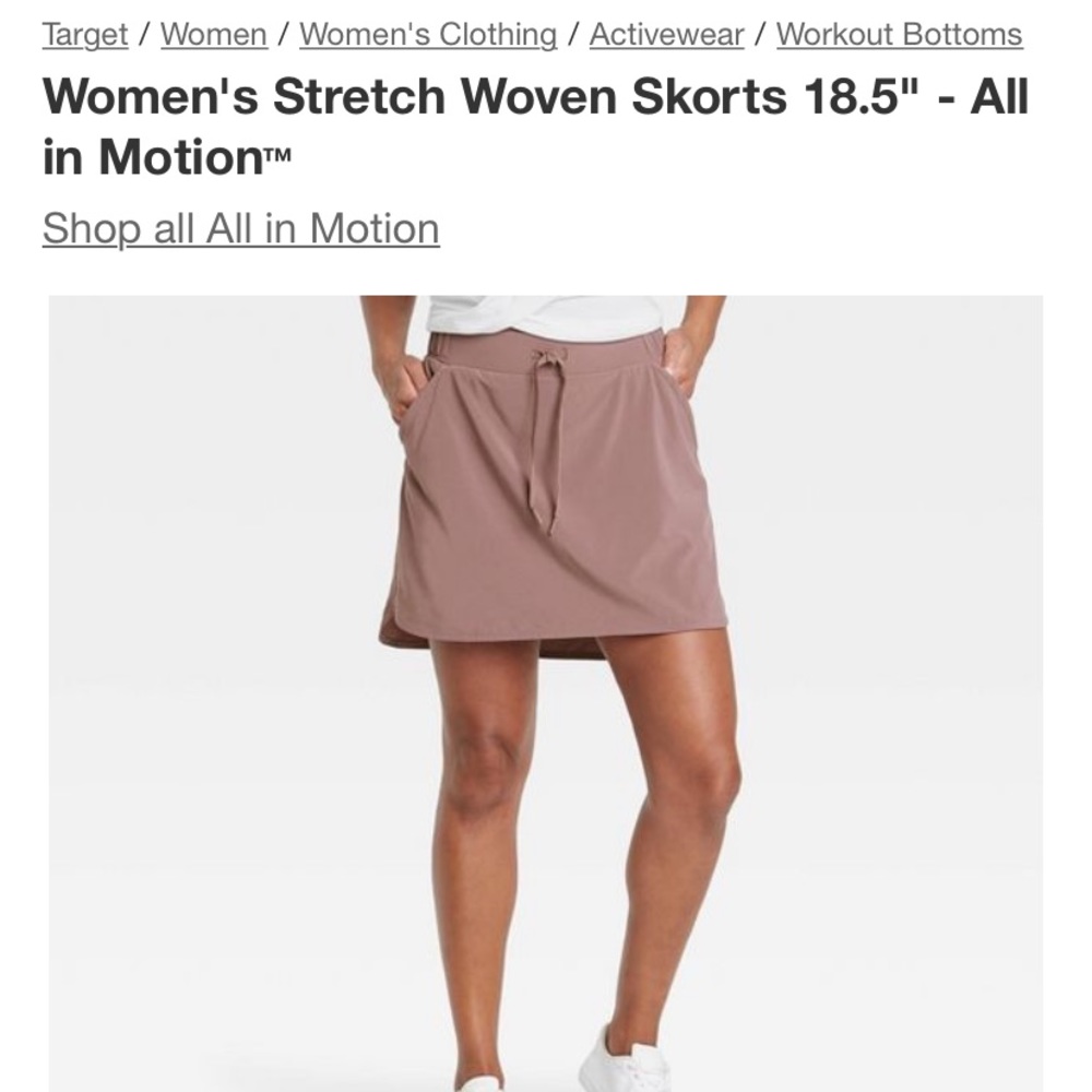 TARGET all in motion skirt